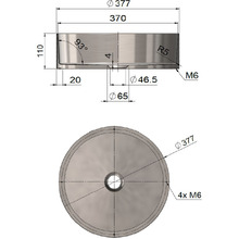 Lavello 370mm Stainless Steel Basin